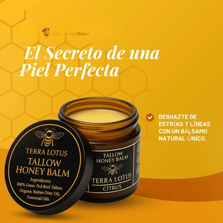 Bálsamo Orgánico de Sebo de Res y Miel Hidratación Ancestral