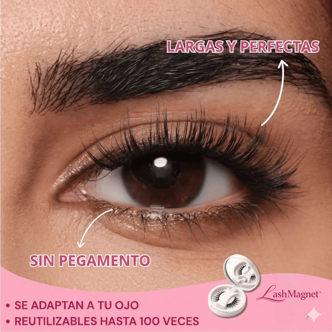LashMagnet™ Pestañas Magnéticas Reutilizables Mirada de Impacto en Segundos